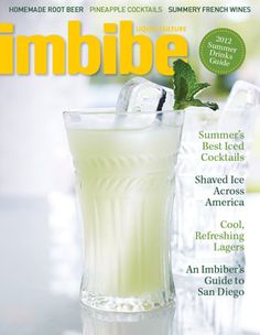Imbibe Magazine San Diego Mixology Review